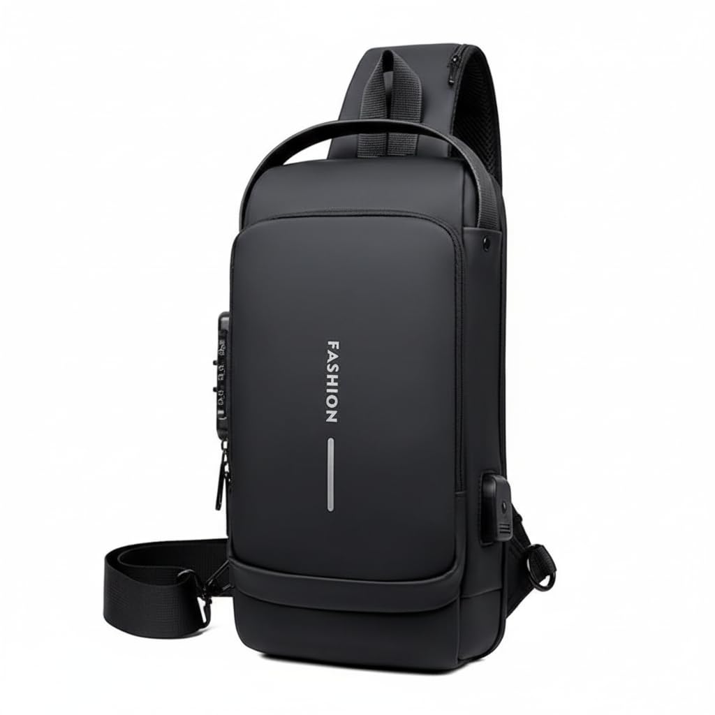 Lifety Waterproof USB Sling Bag for Men & Women – Anti-Theft Travel Crossbody Shoulder Bag with Built-in USB Charging Por... - Review, Price and Buying Guide