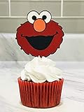 ELMO Cupcake Topper - Party Picks - Set of 12