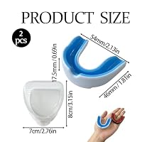 2 Stück Sport Zahnschutz Mundschutz mit tragbarer Hygienebox für Boxen, Rugby, Kampfsport, Hockey, MMA, Taekwondo，mundschutz boxen，mundschutz kampfsport – Ansicht 2
