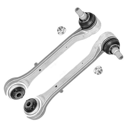 Image of Detroit Axle - AWD 8pc Front End Suspension Kit for 2013-2019 Cadillac ATS 4 Lower Forward Rearward Control Arms 2 Sway Bar Links 2 Outer Tie Rods 2014 2015 2016 2017 2018 Replacement