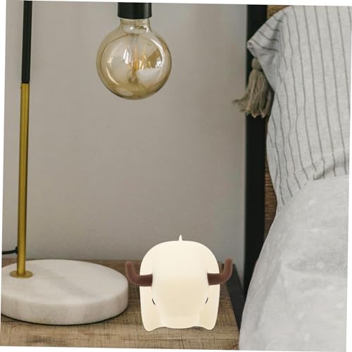 Lámpara de mesa Garneck USB recargable en forma de vaca miniatura 5