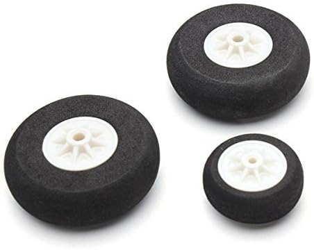 Miniatura 3 de Quickbuying Triciclo de aterrizaje de triciclo de aleación de aluminio con rueda de cola de dirección para repuestos de aviones RC