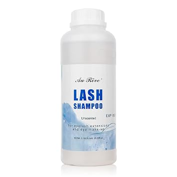 Eyelash Extension Cleanser Lash Shampoo Eyelash Extension Shampoo Lash Foam Cleanser Eyelid Cleanser for Makeup Remover Eyelash Care, Paraben & Sulfate Free for Salon and Home Use Original 600ml