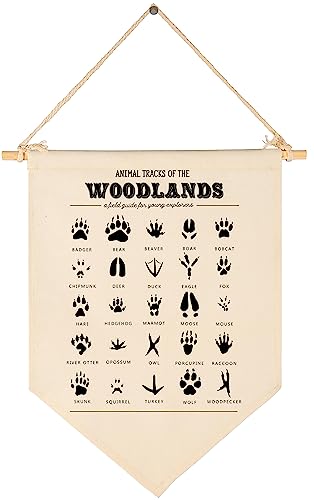 Image of Woodland Animal Decor Art-Flag Sign Gift for Baby Newborn Boys Girls Kids-Banner Pennant Wall Decor Gift for Nursery Bedroom Playroom -Baby Gift Shower-New Home Christmas Gift
