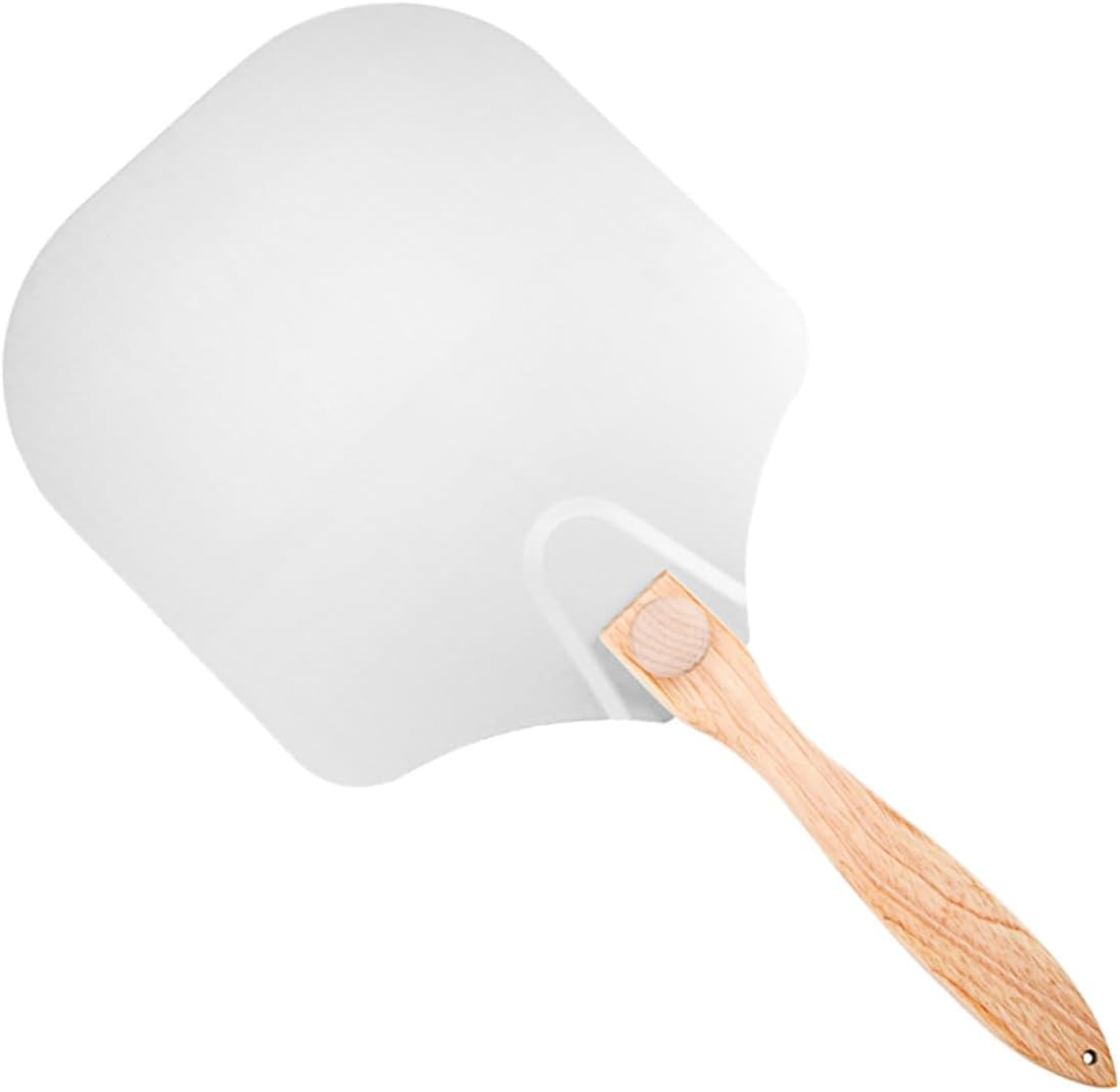 VICASKY Folding Aluminum Pizza Peel and Baking Pizza Paddle with Paper Box Home Oven for Easy Baking and Serving Random Color