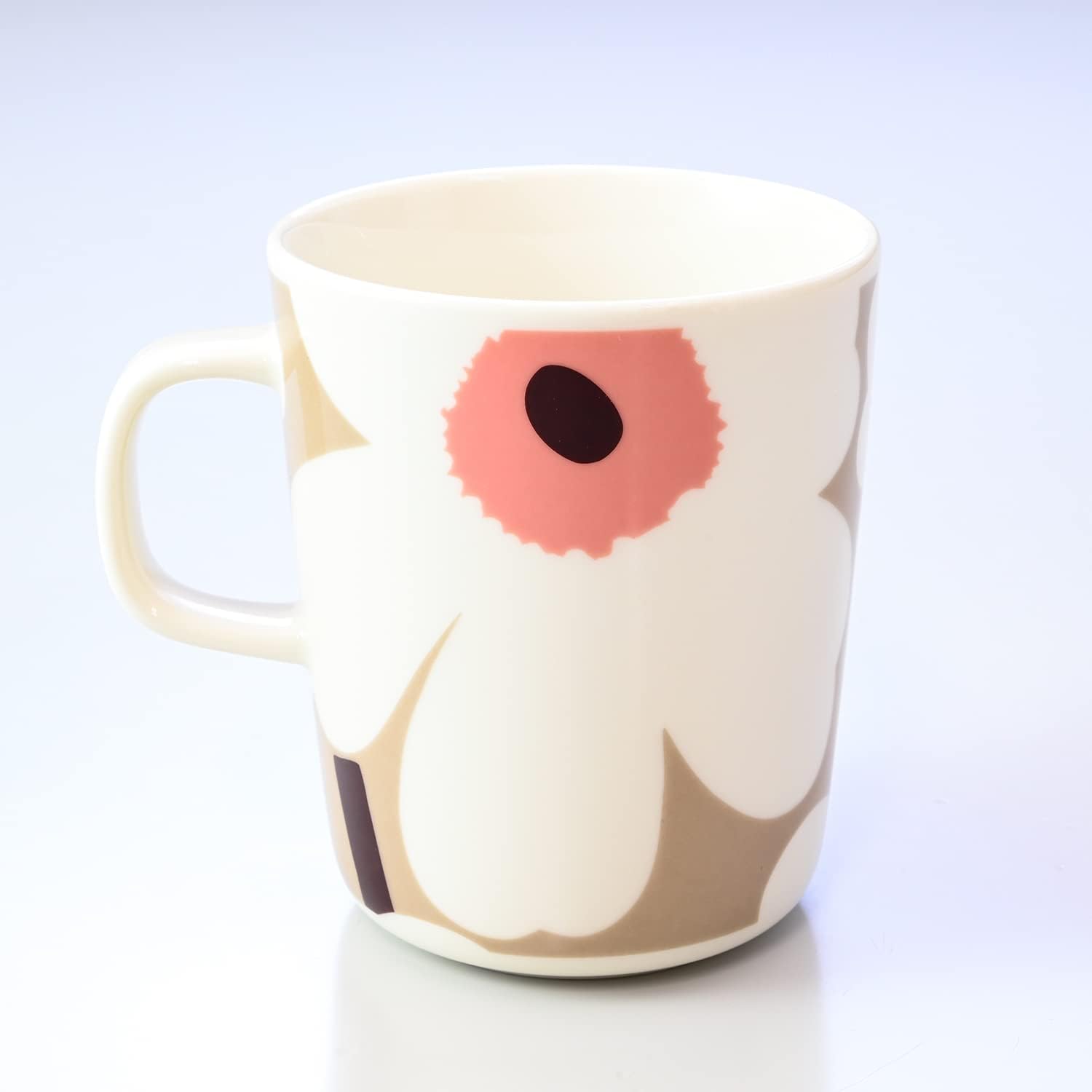 MARIMEKKO 71830 183 Marimekko Mug Cup 2022FALL 8.5 fl oz (250 ml) UNIKKO Unico Clay x White [Parallel Import]