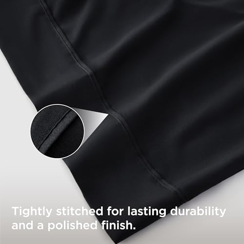 Bedsure Pillow Cases Standard Size Set of 4 - Black Brushed Microfiber Pillowcases 4 Pack, Super Soft and Cozy Pillow Case Covers with Envelope Closure, Wrinkle, Fade and Stain Resistant, 20x26 Inches
