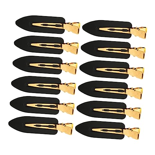 LALADEFIEE 12�� �w�A�s�� hair clip hair pin �����p�w�A�N���b�v �J�[���s���N���b�v �X�^�C�����O�p�̃w�A�N���b�v �X�^�C�����O�Z�N�V���j���O�p�̃w�A�N���b�v Black