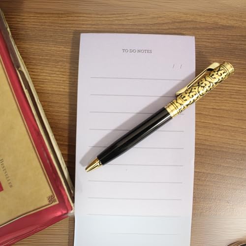 Image of Personalized Engraved Pen, Premium Metal Ball Pen with Blue Ink, Elegant Gold Finish, Smooth Writing Gift Pen for Office, Professionals, Corporate Gifting
