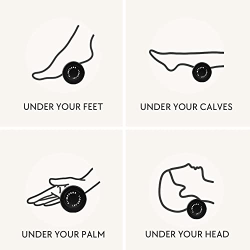 Slimppers Let's Roll Foot Roller Plantar Fasciitis Relief And Neuropathy Foot Massager - Massage Your Feet, Relieve Stress (Black) #TOP5