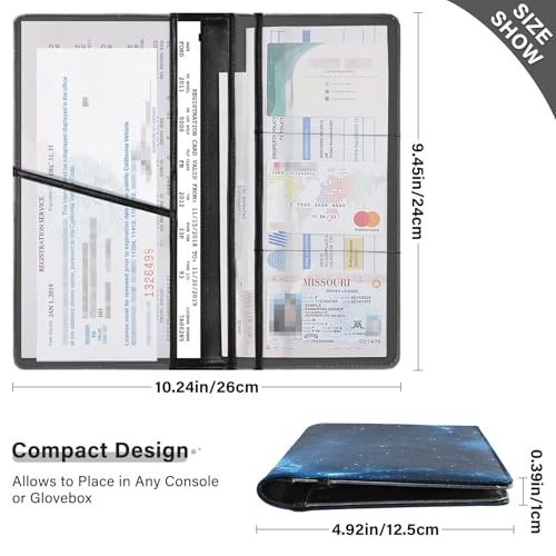 Organizador de guantera de cuero Slim miniatura 3