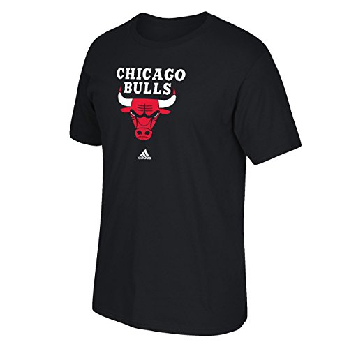 NBA Chicago Bulls Men's Full Primary Logo Tee, Large, Black