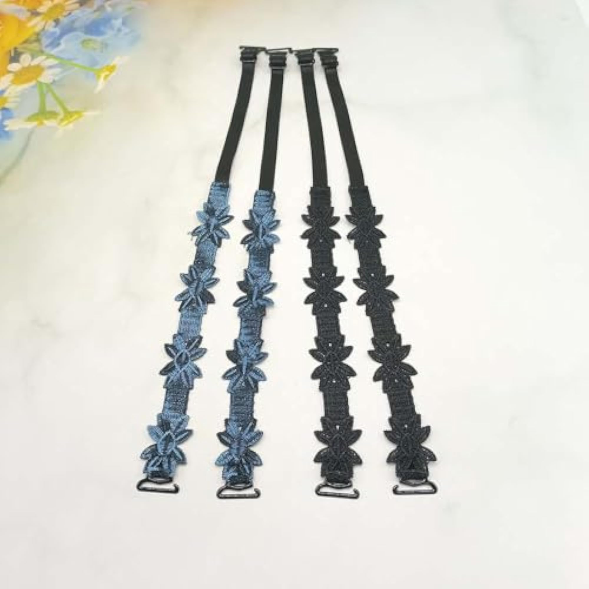 Embroidered Replacement Shoulder Strap Gradient Color Solid Soft Comfortable Back Strap