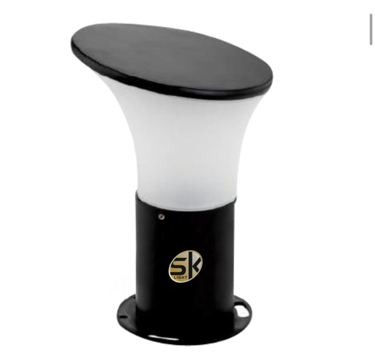 Modern Outdoor Bollard Light Short Height Black Finish Garden Pathway Lawn Lamp for Landscape Lighting (L1)-picture-19