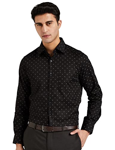 Image of Diverse Men's Cotton Printed Full Sleeve Regular Formal Shirt