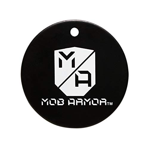 Mob Armor Mounting Discs - Compatible With Mobnetic Pro 90 & Mob ​Magnetic Phone Mount For Car - Adhesive Steel Discs For Magnetic Car Phone Mount Vehicle Accessory - (Black 2-Pack) #TOP1