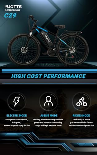 Electric Bike C29, 29'' E-Mountain Bike with 48V 15Ah Removable Battery & 250W High-Performance Motor, Professional 21-Speed with LCD Display, Electric Bicycle for Adults - Image 3
