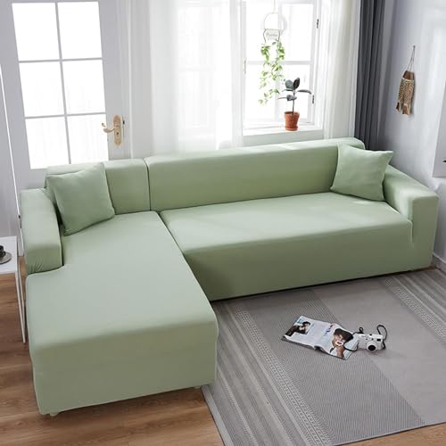 Housse de canapé extensible universelle haute élasticité protection verte