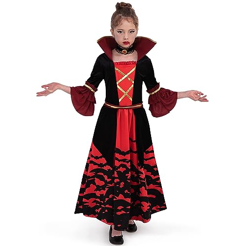 Spooktacular Creations Disfraz de vampiresa para niña de Halloween Prentend (XL (12-14 años)