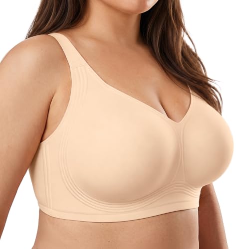 Image of OEAK Womens Wireless Jelly Bras Plus Size Support Push Up Comfortable Bra