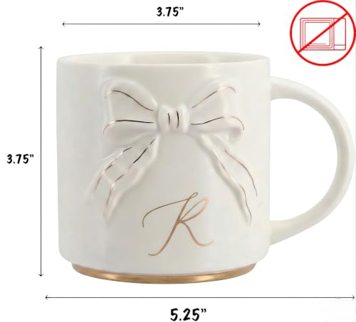 COLLECTIVE HOME 15oz Ceramic Coffee Mug with Gift Box, Embossed Gold Bow(R) by COLLECTIVE HOME - Used condition - Image 6