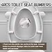 Elongated(Oval) Toilet Seat, Quick-Attach Hardware Metal Hinges, Heavy Duty, Slow Soft and Quiet Close, Durable and Sturdy, Easy to clean, Fits Elongated(Oblong) Toilets, White(18.5″)