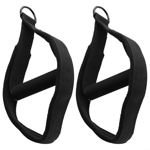 Correas de pie de pilates de doble bucle compatibles con máquinas reformadoras con anillos en D, bandas de ejercicio de forro polar suave compatibles con yoga y pilates
