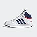 Adidas Hoops 3.0 Mid Basketball Shoe, White/Victory Blue/Better Scarlet, 11 US Unisex Little Kid