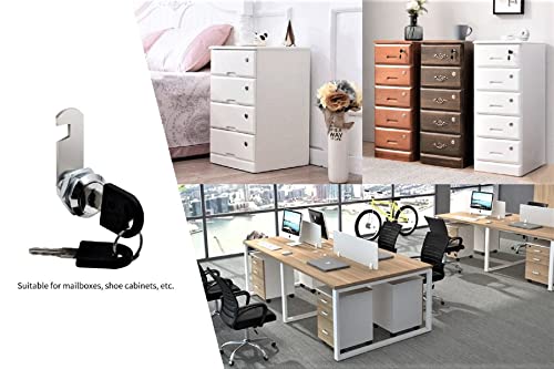 Cabinet General Tubular Cam Lock Key Set,Alike Keyed 5/8 Inch Hardware Locks,Removable 3/4 Inch Cylinder Mailbox Toolbox Replacement Tumbler Lock16Mm Security Box Locks Replacement,3 Sets #TOP5