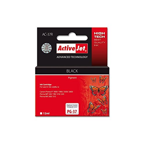 Activejet AC-37R cartouche d'encre 1 pièce(s) Compatible Rendement élevé (XL) Noir