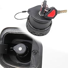 sukemichi Locking Gas Cap with Key for Bronco, Anti-Theft Locking Fuel Cap Gas Tank Lock for 2021 2022 2023 2024 2025 2026 Ford Bronco Accessories Not For Raptor,Maverick Fit 2.31" Threaded Hole