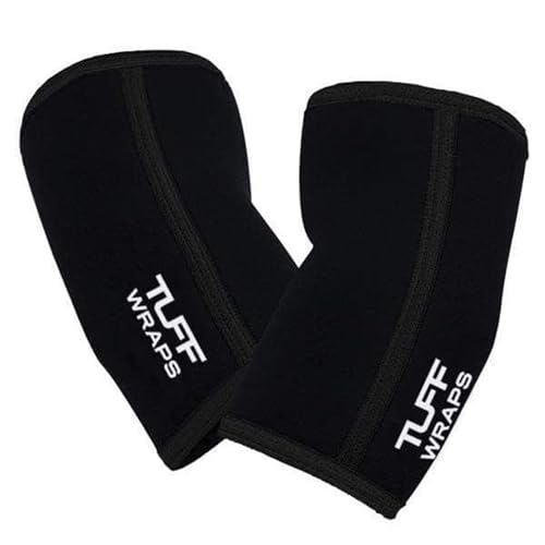 TUFF Power Elbow Sleeves (1 Pair) – 7mm Neoprene Elbow Brace for Weightlifting, Powerlifting &