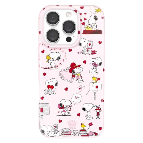 VELVET CAVIAR x Snoopy Phone Case for iPhone 16 Pro - Compatible with MagSafe [16ft Drop Tested] - Snoopy Lovely Moods