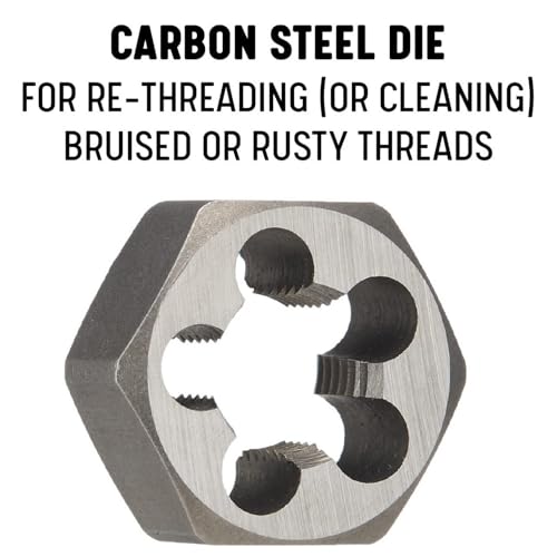 Image of Drill America 15 /16 inch-18 Carbon Steel Hex Rethreading Die, DWT Series
