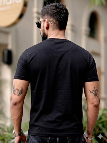 Image of RodZen 100% Pure Cotton Round Neck Regular Fit Plain Solid Half Sleeve T-Shirt Combo for Men & Boys (Pack of 2,3,4 Available in Size S to 2XL)
