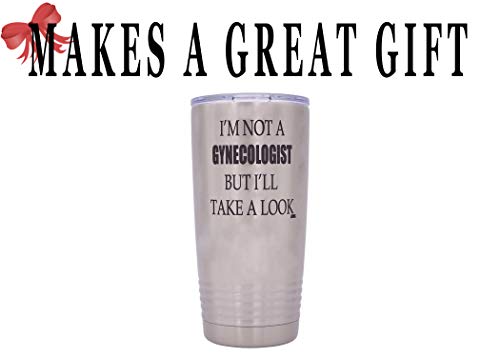Rogue River Tactical Funny Sarcastic Large 20 Ounce Travel Tumbler Mug Cup W/Lid Vacuum Insulated Hot Or Cold Sarcastic Work Gift Dad Father For Men Him Gynecologist #TOP3