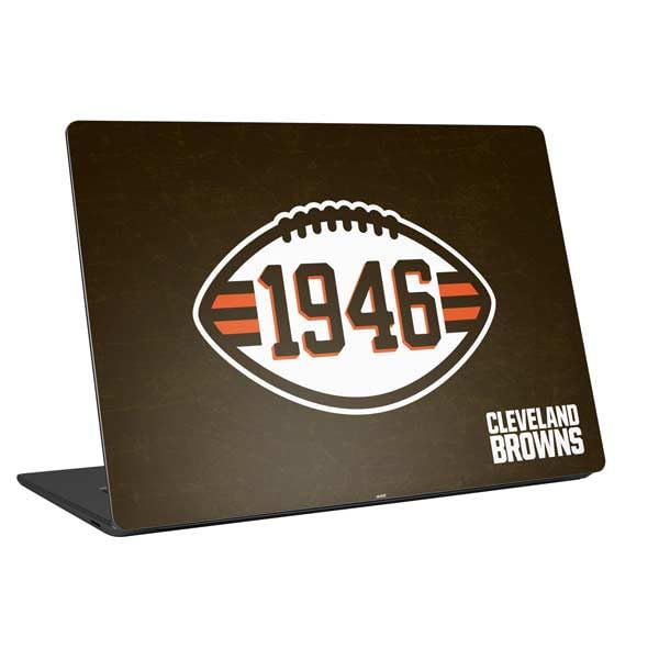 Skinit Laptop Decal Skin Compatible with Universal Laptop 14in (11.4 x 8.2in) - Officially Licensed NFL Cleveland Browns Alternate Distressed Design