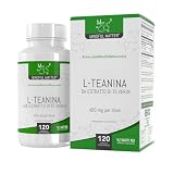 MM Teanina | 400mg di L Theanine per Dose | L Teanina Integratore ad Alta Potenza - 120 Capsule di L-Theanine da Tè Verde - | Non-OGM, Senza Glutine e Allergeni | Prodotto nel Regno Unito