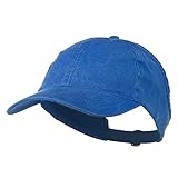 Ladies Washed Cotton Ponytail Cap - Royal OSFM