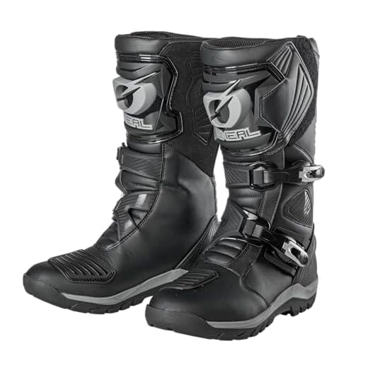 O'NEAL | Stivali da Moto | Enduro Adventure | Stivale da Turismo Robusto e Impermeabile, Soletta Rinforzata in Metallo, Plantare sostituibile | Sierra PRO Boot | Adulto | Nero | Taglia 43