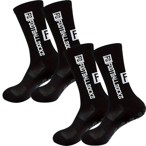 Image of Anti-Slip Sports Socks with Rubber Grip - High-Tech Breathable Cricket, Football, Yoga Socks for Men & Women | Athletic Socks for Gym, Running