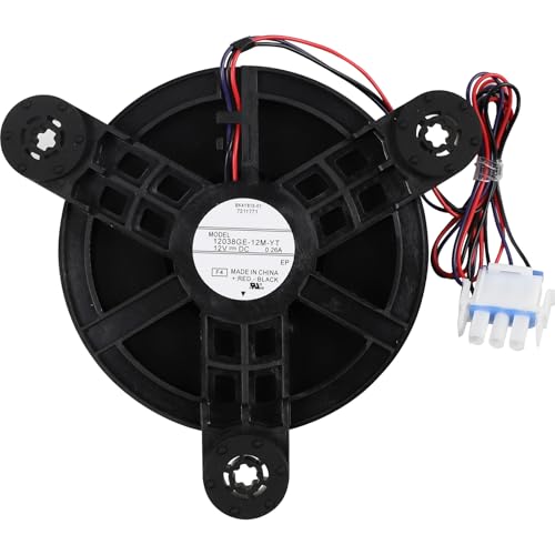 WR60X35365 WR60X27189 Freezer Evaporator Fan Motor for GE Replaces WR60X35365 WR60X27189 Refrigerator Evaporator Fan, DC12V 2.5W 0.26A Fridge Freezing Motor