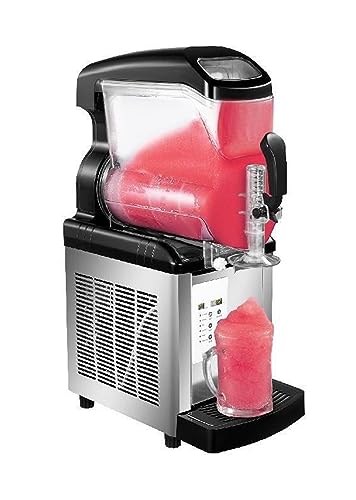 Máquina de granizado comercial Auto Clear 4Modes Inicio Daiquiri Granita Cóctel Dispensador de bebidas Máquina expendedora de aguanieve,Mejore la eficiencia(Bianco,Double Jars)