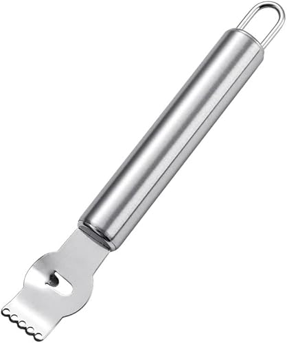 TIYOORTA Stainless Steel Lemon Zester Grater with Hole Citrus Orange Peeling Tool Fruit Peelers
