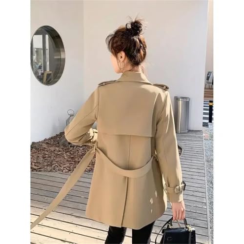Women's Elegant Slimming Petite Trench Coat Stylish Coat2