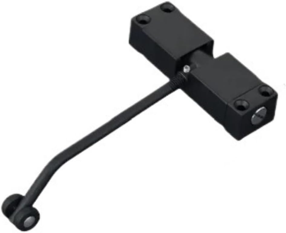 Automatic Door Closer, 2Pcs Automatic Door Closers Safety Spring Door Closers Silent and Adjustable Convert Hind Doors to Self-Closing Doors(Black)