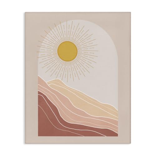 Stupell Industries 'Rocky Deserted Ridges Patterned Radiant'| Canvas Art