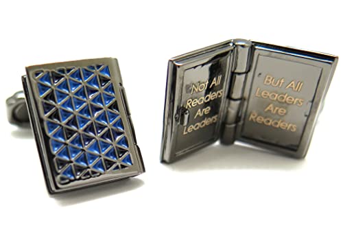 トンプソン(THOMPSON) ジャーナルカフス（ガンメタル＆ブルー） (カフスボタン/カフリンクス)