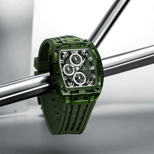 Image of Carlington Nitro Analog Chronograph Men's Polyurethane Strap Wrist Watch | Quartz Movement | Water & Shock Resistant Watch for Men | Casual & Formal Wear - CT 7105