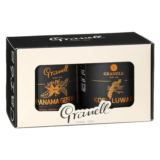 Cafés Granell – Kopi Luwak + Panama Geisha Coffee | Exotic Collection Coffee | Fresh Whole Gourmet Beans | Quality Controlled | 100% Arabica Coffee-Premium Medium Roast | 3.53oz